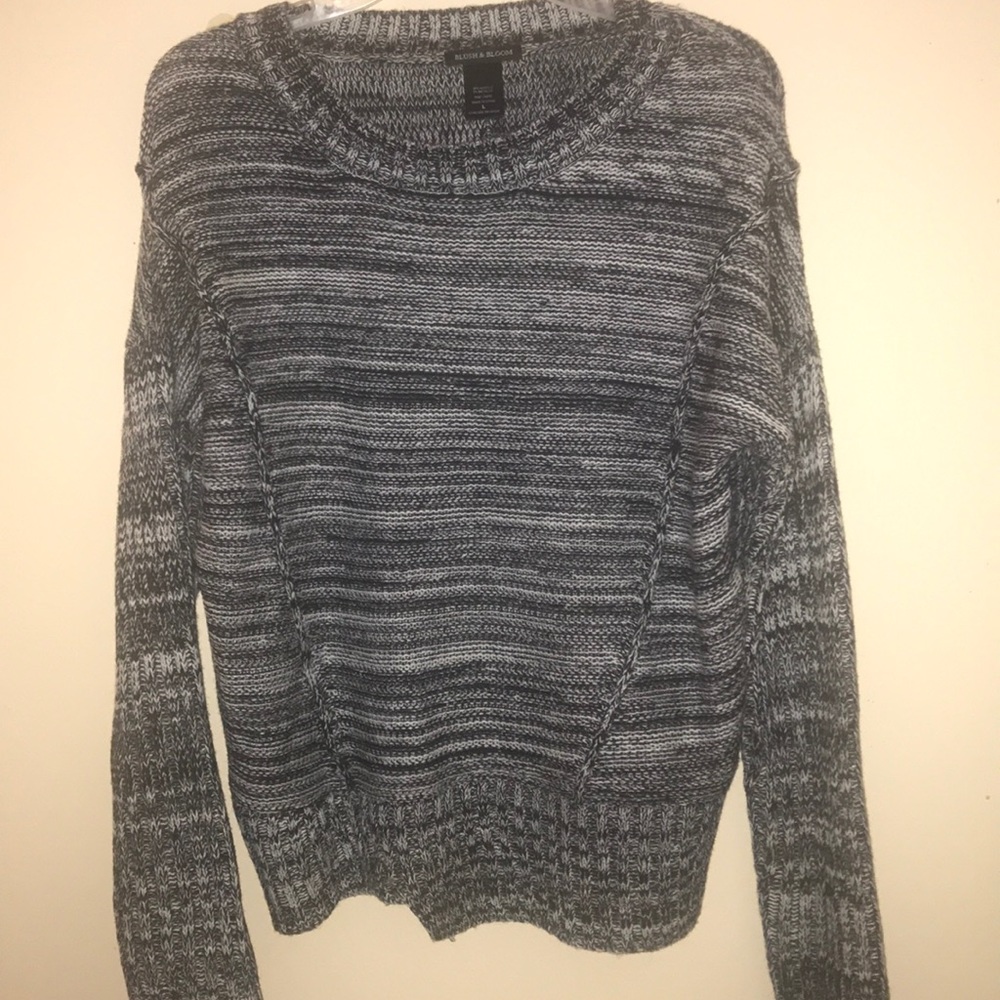 Black and white sweater